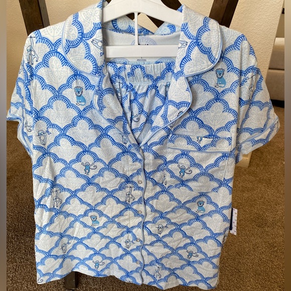 Roller Rabbit Other - Roller Rabbit Blue and White Pajama Set